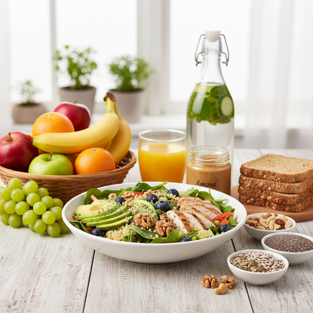 Композиция от здравословни храни